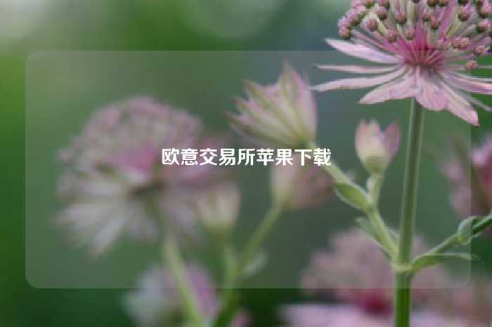 欧意交易所苹果下载