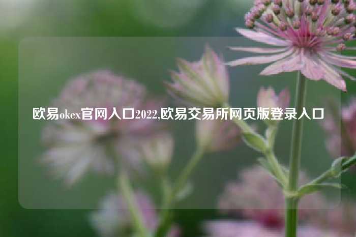 欧易okex官网入口2022,欧易交易所网页版登录入口