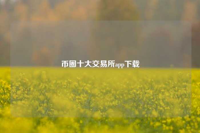 币圈十大交易所app下载